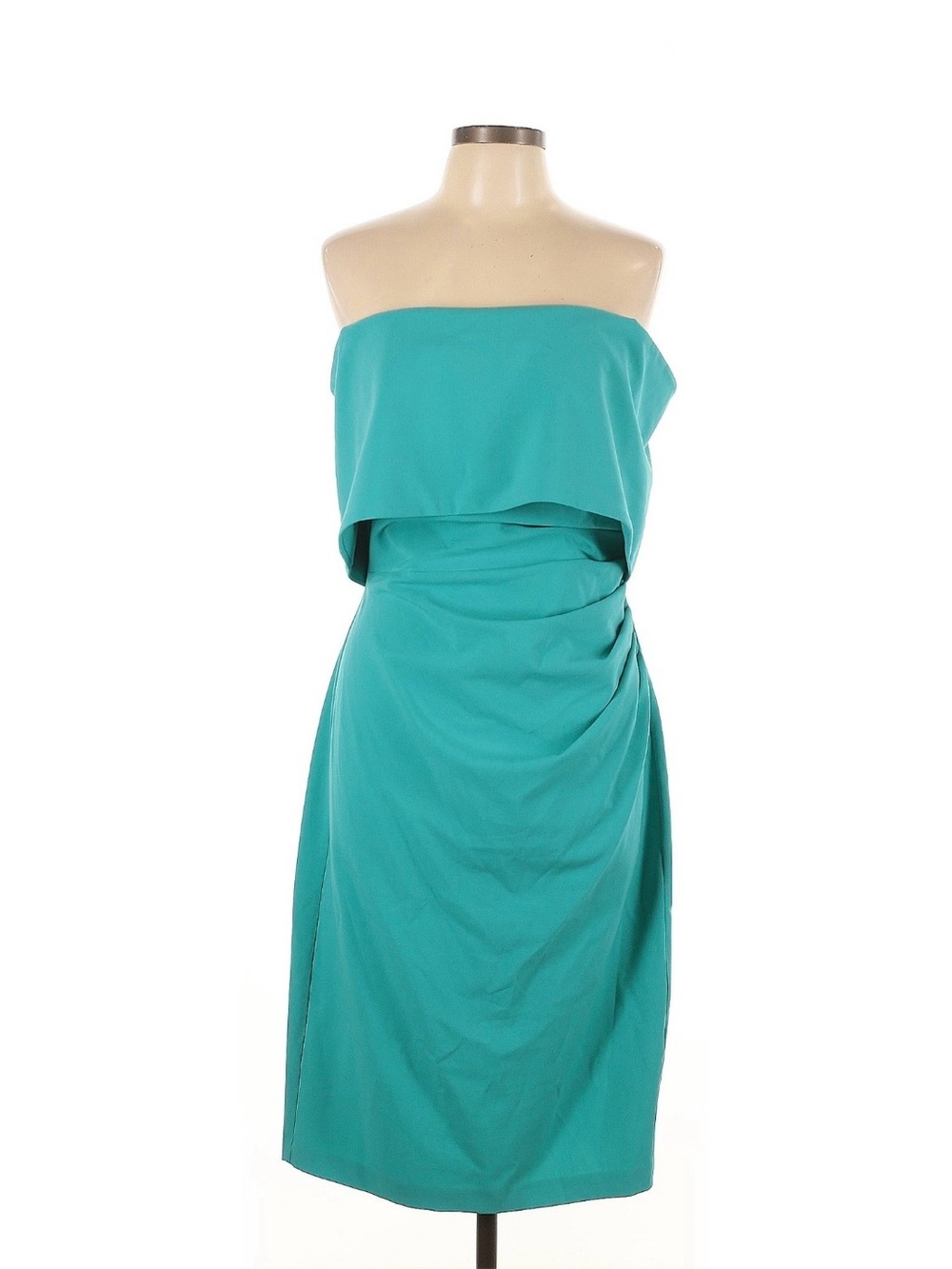 Vince Camuto blue/green off shoulder Midi Dress
